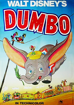 Kinoplakat: Dumbo, der fliegende Elefant