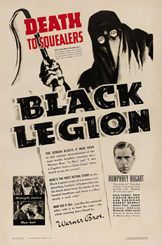 Plakatmotiv (US): Black Legion – Geheimbund Schwarze Legion (1937)