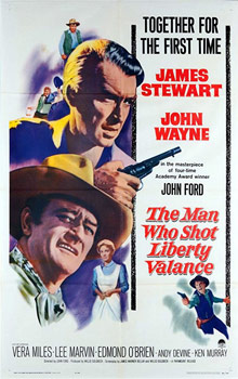 Plakatmotiv (US): The Man who shot Liberty valance – Der Mann, der Liberty Valance erschoss (1962)
