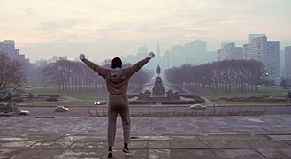 Szenenbild: Rocky (Sylvester Stallone) trainiert in Philadelphia