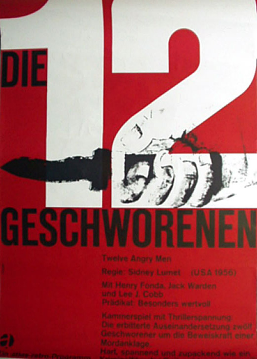Plakatmotiv: Die 12 Geschworenen (1957)