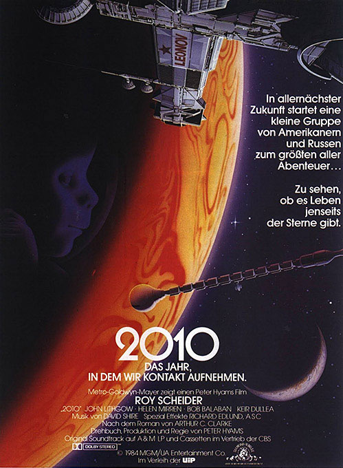 Plakatmotiv: 2010 – Das Jahr, in dem wir Kontakt aufnehmen (1984)