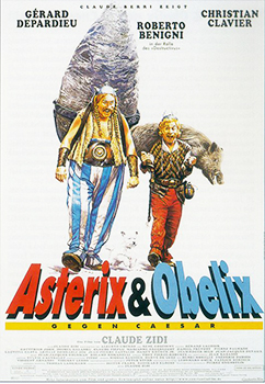 Plakatmotiv: Asterix und Obelix gegen Caesar (1999)