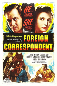 Plakatmotiv (US): Der Auslandskorrespondent – Foreign Correspondent