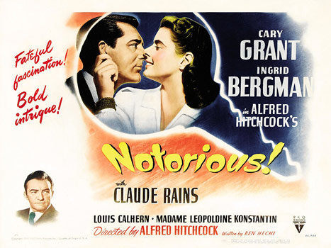 Plakatmotiv (US): Notorious – Berüchtigt (1946)