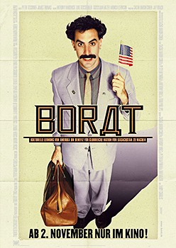 Kinoplakat: Borat – Kulturelle Lernung von Amerika um Benefiz für glorreiche Nation von Kasachstan zu machen