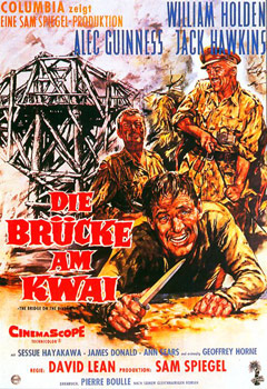 Plakatmotiv: Die Brücke am Kwai (1957)