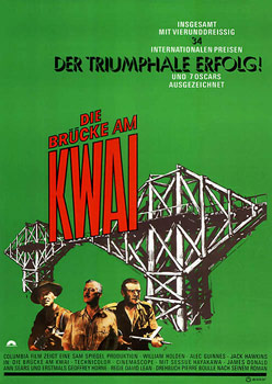 Plakatmotiv: Die Brücke am Kwai (1957)