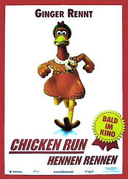 Plakatmotiv: Ginger rennt in Chicken Run – Hennen rennen (2000)