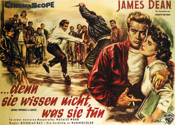 Plakatmotiv: … denn sie wissen nicht, was sie tun (1955)