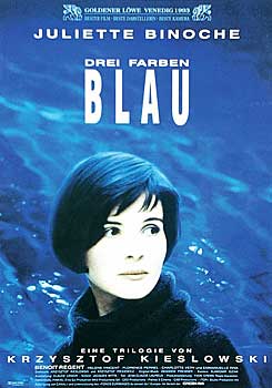 Kinoplakat: Drei Farben – Blau