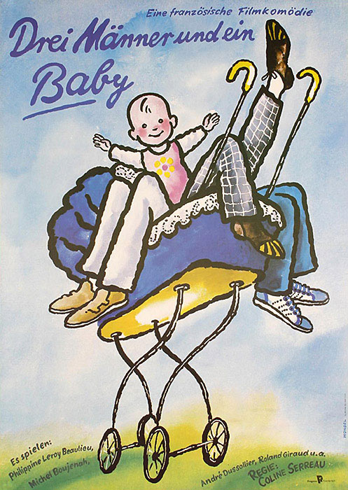 Plakatmotiv (DDR): Drei Männer und ein Baby (1985)