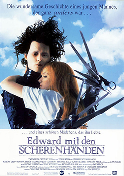 Plakatmotiv: Edward mit den Scherenhänden (1990)