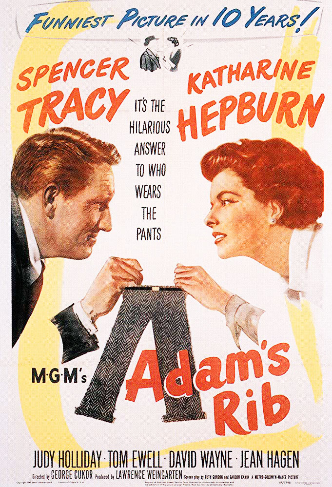 Kinoplakat (US): Adam's Rib – Ehekrieg (1949)