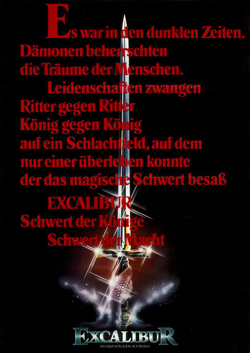 Plakatmotiv: Excalibur (1981)