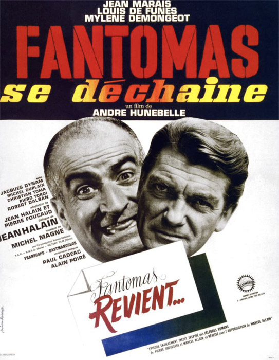 Plakatmotiv (Fr.): Fantômas se déchaîne (1965)