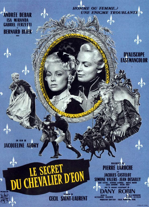 Plakatmotiv (Fr.): Le secret du Chevalier d'Éon (1959)