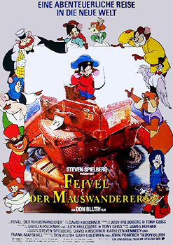 Plakatmotiv: Feivel, der Mauswanderer (1986)