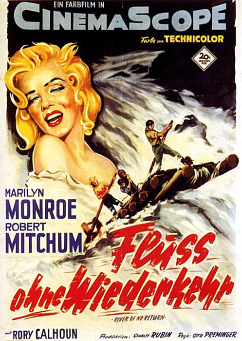 Plakatmotiv: Fluss ohne Wiederkehr (1954)