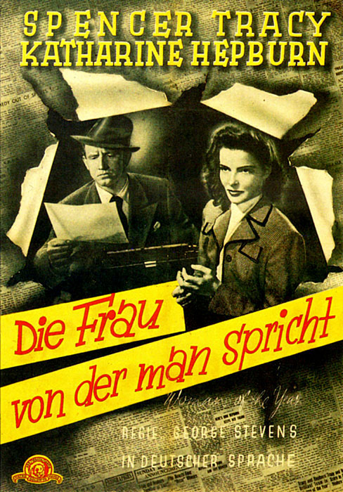 Plakatmotiv: Die Frau, von der man spricht (1942)