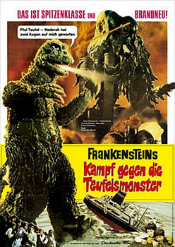 Plakatmotiv: Frankensteins Kampf gegen die Teufelsmonster (1971)