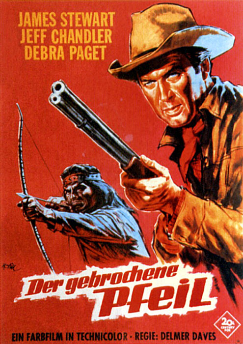 Plakatmotiv: Der gebrochene Pfeil (1950)