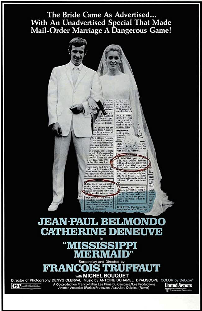 Plakatmotiv (UK): Mississippi Mermaid – Das Geheimnis der falschen Braut (1969)