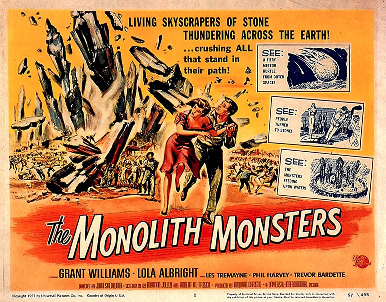 Plakatmotiv (US): The monolith Monsters (1957)