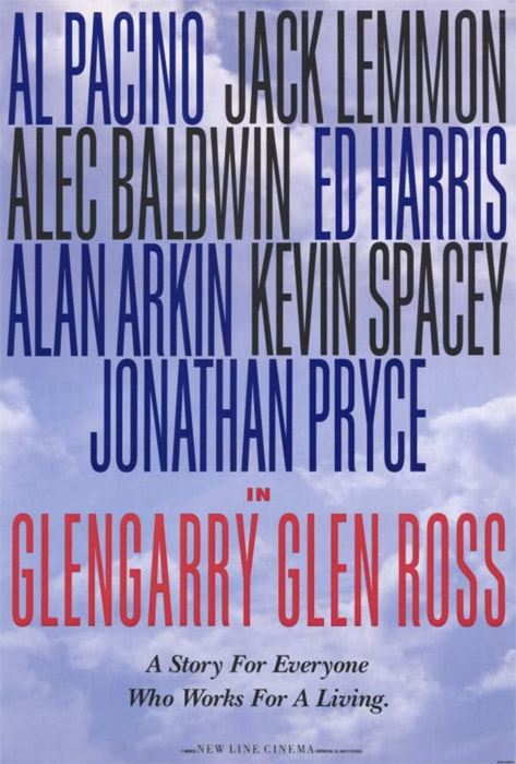 Plakatmotiv (US): Glengarry Glen Ross (1992)