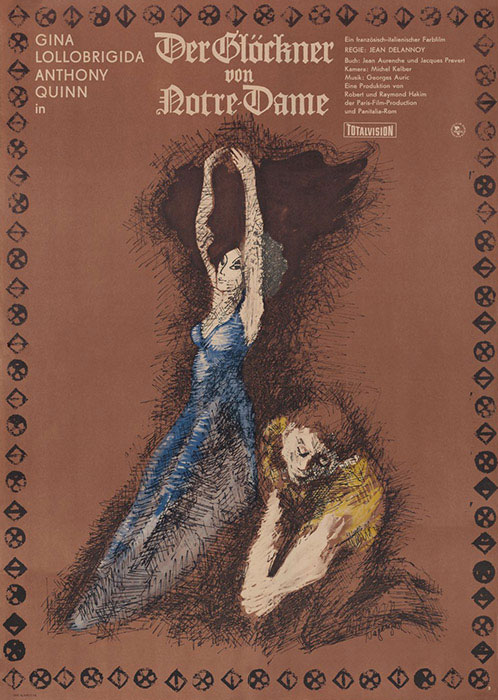Plakatmotiv (DDR): Der Glöckner von Notre Dame (1956)