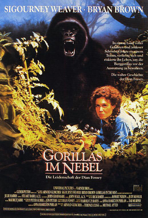 Plakatmotiv: Gorillas im Nebel (1988)