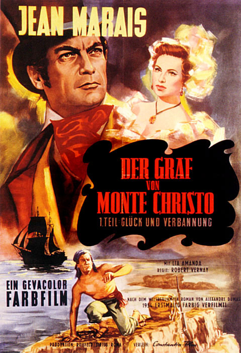 Plakatmotiv: Der Graf von Monte Christo (1954)