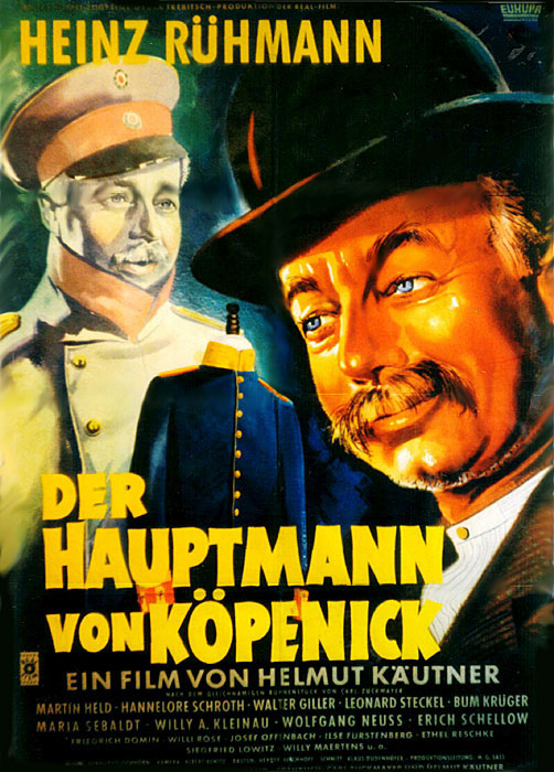 Plakatmotiv: Der Hauptmann von Köpenick (1956)