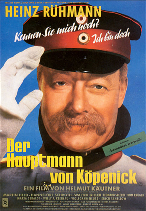 Plakatmotiv: Der Hauptmann von Köpenick (1956)