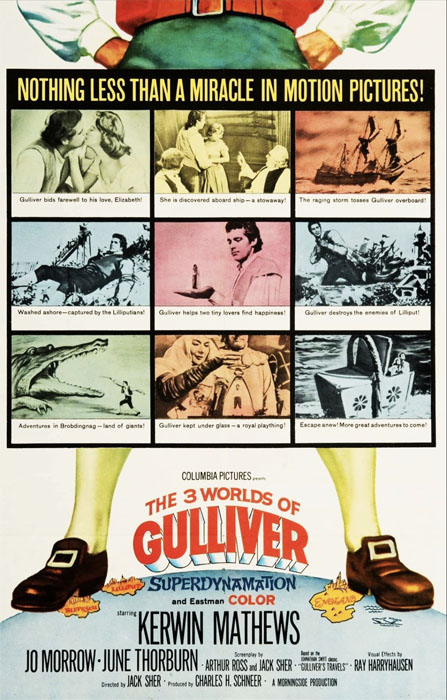 Plakatmotiv (US): The 3 Worlds of Gulliver (1960)