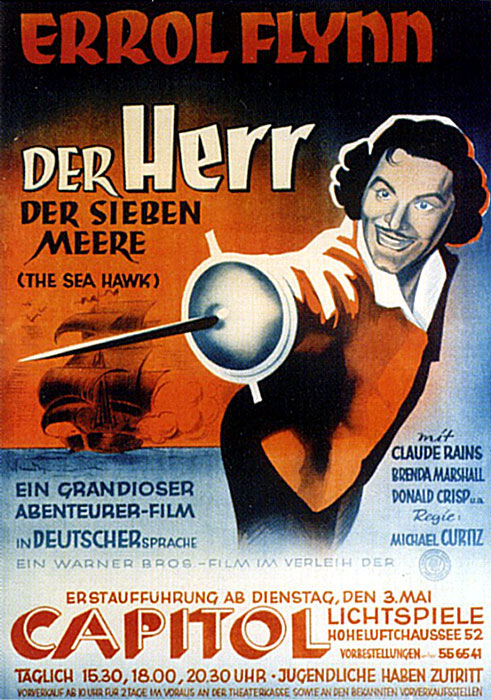 Plakatmotiv: Der Herr der sieben Meere (1940)