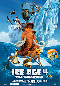 Kinoplakat: Ice Age 4 – Voll verschoben