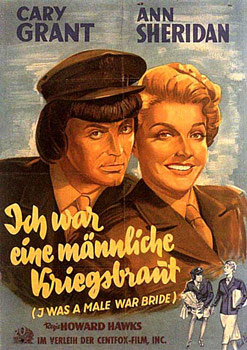 Plakatmotiv: Ich war eine männliche Kriegsbraut (1949)