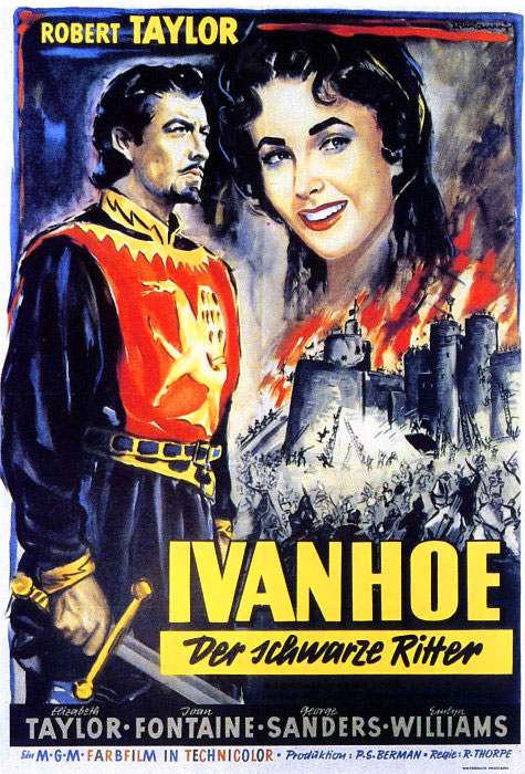 Plakatmotiv: Ivanhoe – Der schwarze Ritter (1952)
