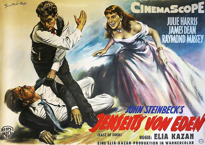 Kinoplakat: Jenseits von Eden (1955)