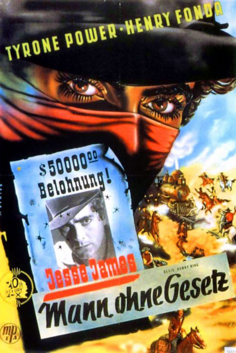 Plakatmotiv: Jesse James – Mann ohne Gesetz (1939)