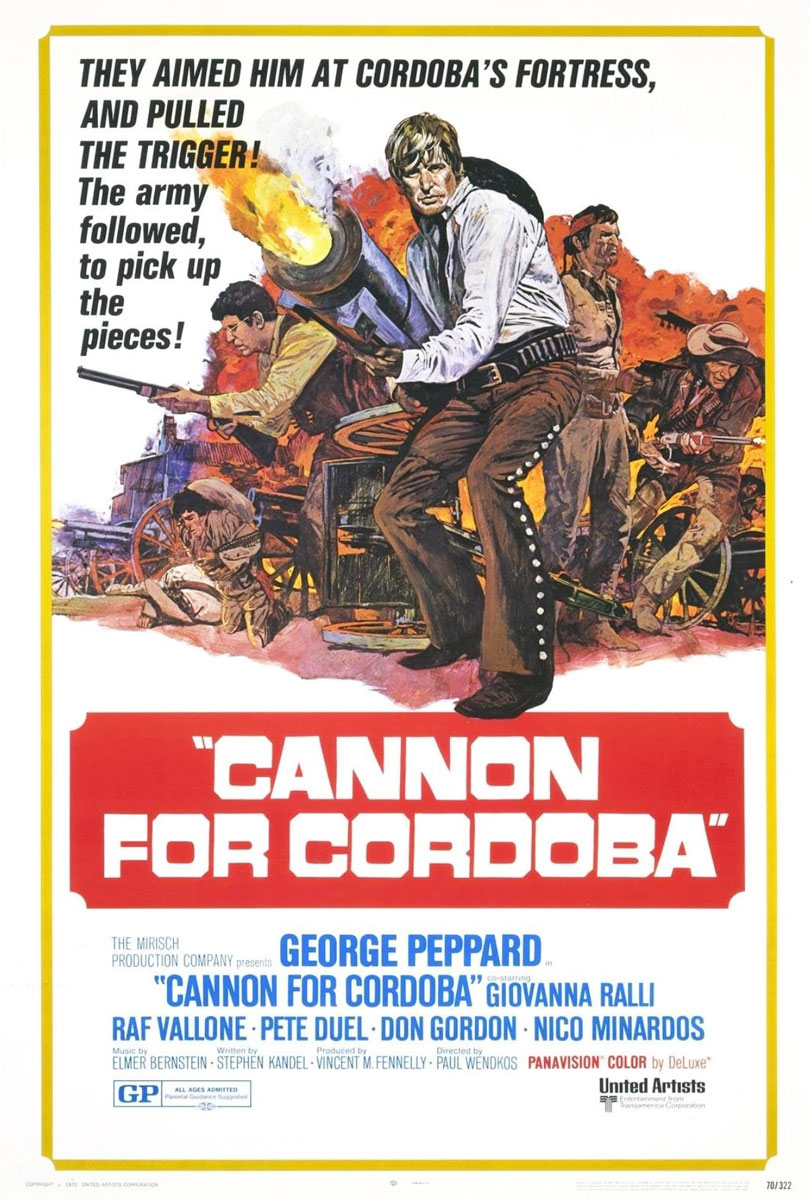 Plakatmotiv (US): Cannon for Cordoba (1970)