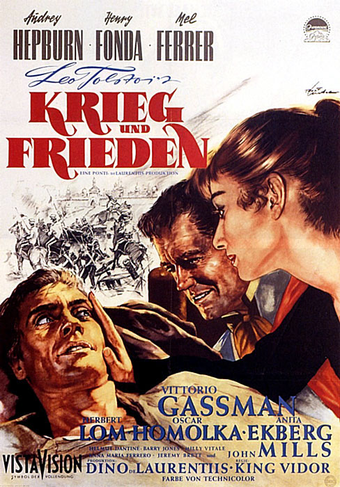 Plakatmotiv: Krieg und Frieden (1956)