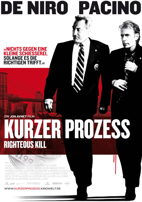 Plakatmotiv: Kurzer Prozess – Righteous Kill (2008)