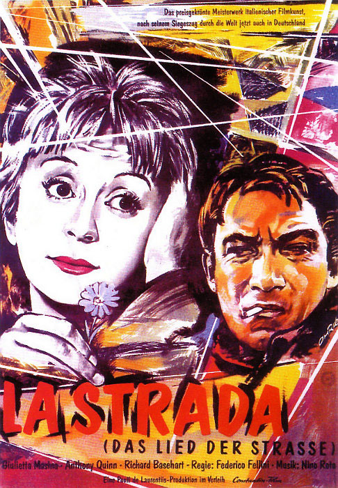 Plakatmotiv: La Strada – Das Lied der Straße (1954)