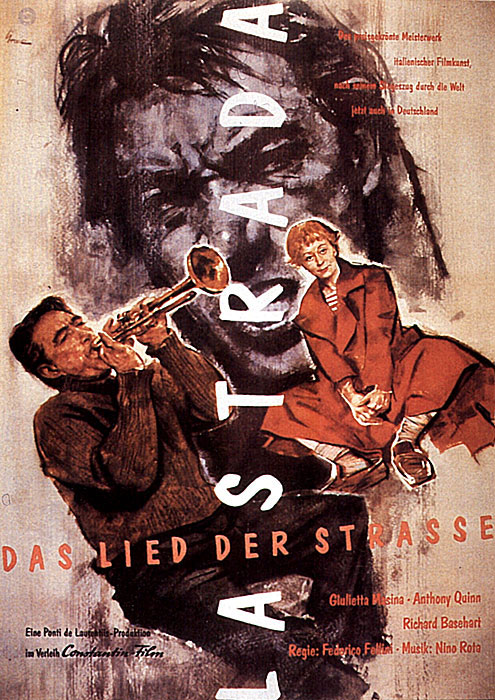 Plakatmotiv: La Strada – Das Lied der Straße (1954)