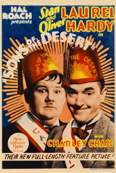 Plakatmotiv: Laurel + Hardy – Wüstensöhne
