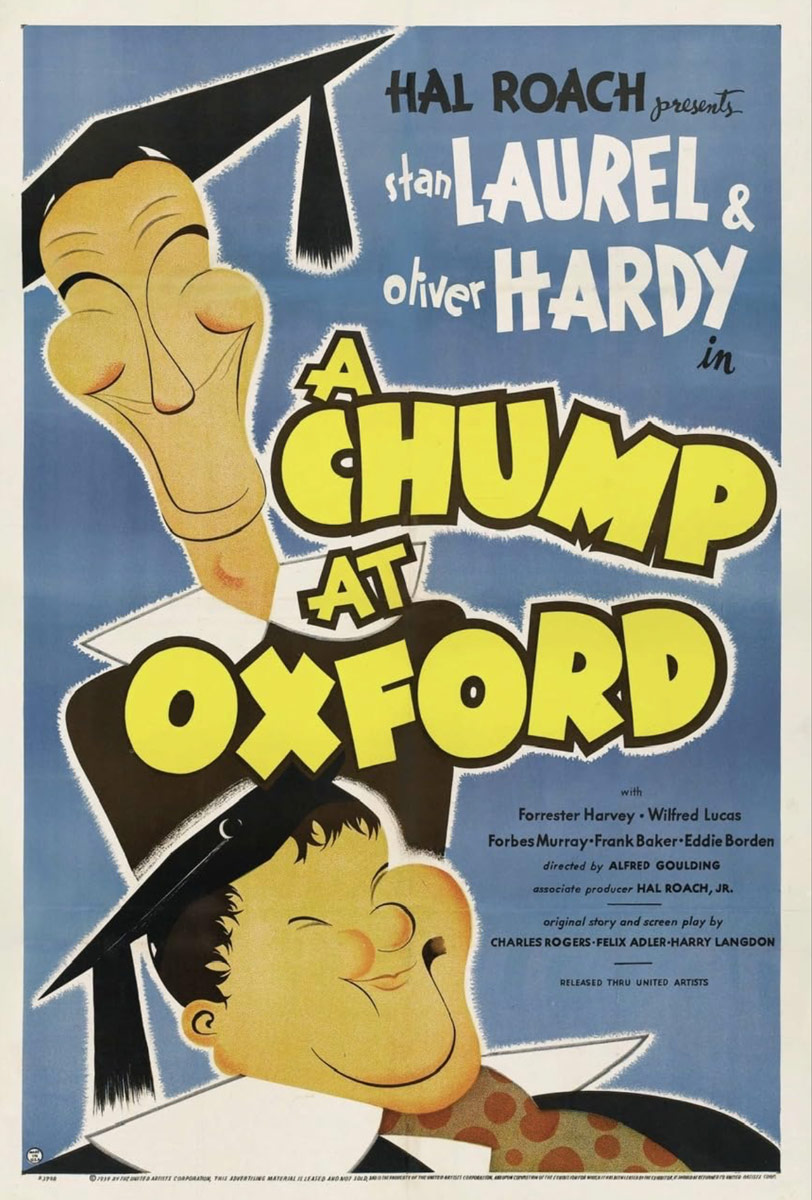 Plakatmotiv (US): Laurel & Hardy – A Chump at Oxford (1940)