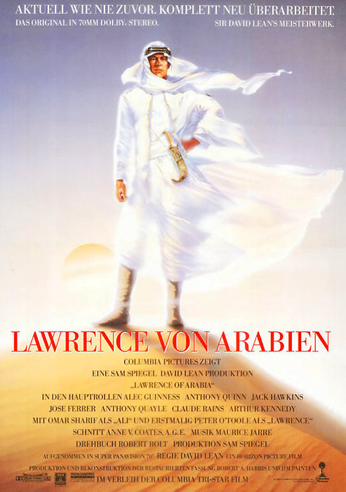 Plakatmotiv zur Wiederaufführung: Lawrence von Arabien (1962)