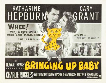 Plakatmotiv (US): Bringing up Baby – Leoparden küsst man nicht (1939)